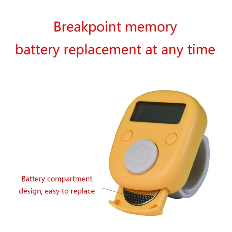 Electronic Digital Finger Rings Tally Counter Hand Held Knitting Row Counter KXRE